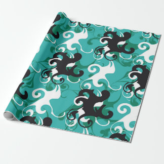 Abstract seamless pattern qualitative vintage illu wrapping paper