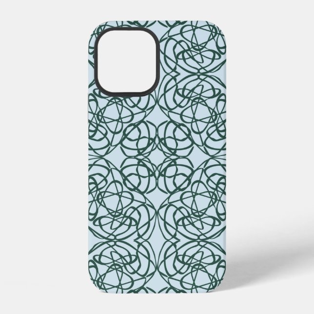Abstract seamless pattern with city elements fraye iphone case (Back)