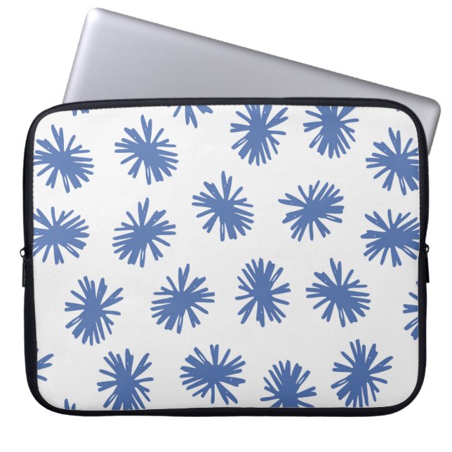 Abstract seamless pattern with hand drawn shapes i laptop sleeve (Front)