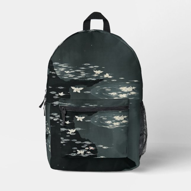 Abstract seamless  printed backpack (Front)