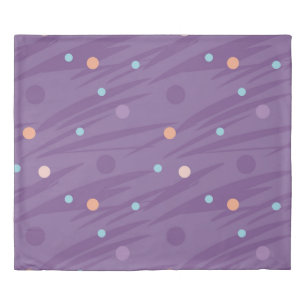 Abstract seamless purple pattern with circles and duvet cover