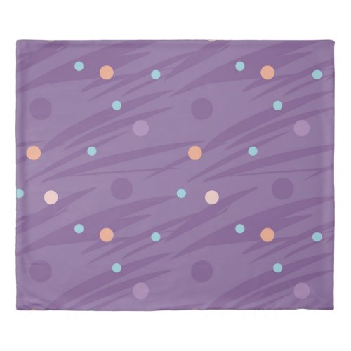 Abstract seamless purple pattern with circles and  duvet cover