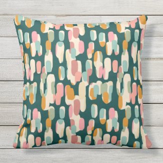 Abstract Seamless Teal, Sage, Rose and Gold