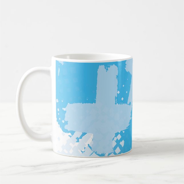 Abstract seamless vintage pattern. Repetitive colo Coffee Mug (Left)