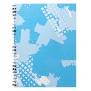 Abstract seamless vintage pattern. Repetitive colo Notebook