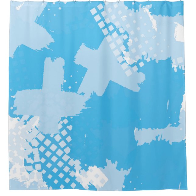 Abstract seamless vintage pattern. Repetitive colo Shower Curtain (Front)