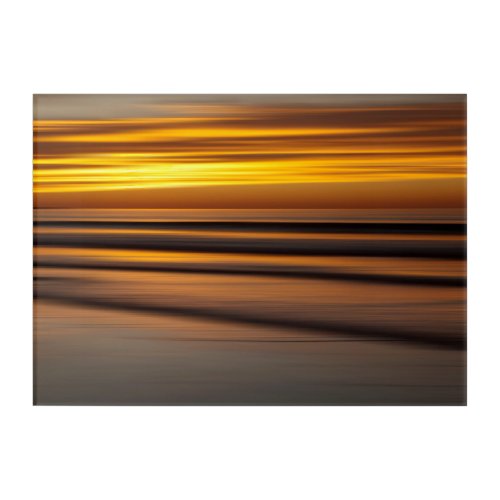 Abstract seascape at sunset CA Acrylic Print