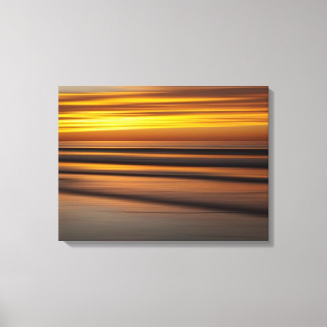 Abstract seascape at sunset, CA Canvas Print (Front)