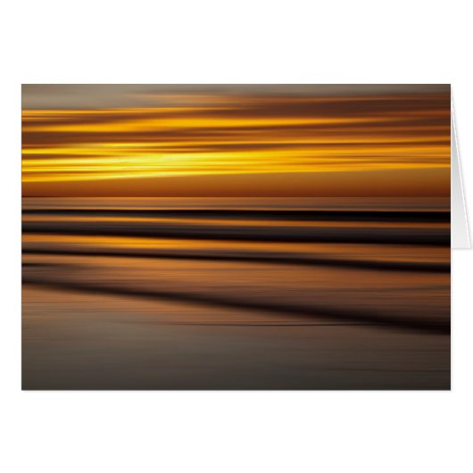 Abstract seascape at sunset, CA Cards (Front Horizontal)