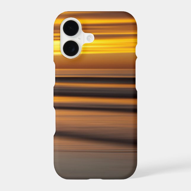 Abstract seascape at sunset, CA Iphone Case (Back)