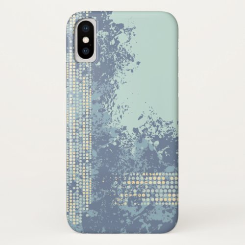 Abstract seascape blue green splash case