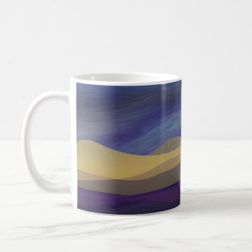 Abstract Seascape Fractured Dunes 15 Coffee Mug
