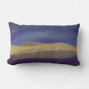 Abstract Seascape Fractured Dunes 15 Lumbar Pillow
