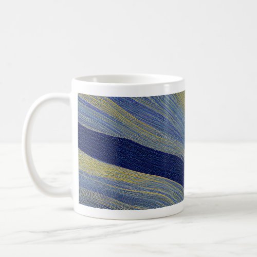 Abstract Seascape Fractured Waves 02 Coffee Mug