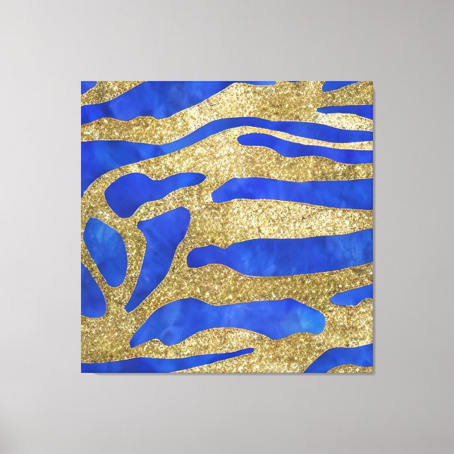 Abstract Seascape Fractured Waves 04 Canvas Print (Front)