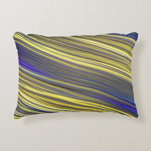 Abstract Seascape Fractured Waves 06 Accent Pillow