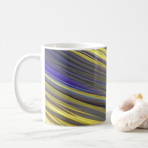 Abstract Seascape Fractured Waves 06 Coffee Mug