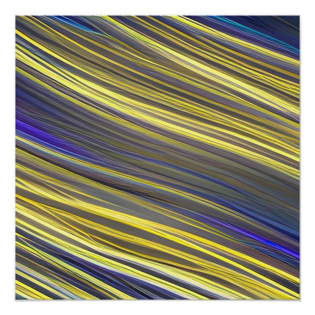 Abstract Seascape Fractured Waves 06 Poster (Front)