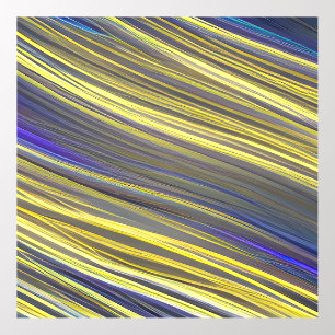 Abstract Seascape Fractured Waves 06 Wall Decal