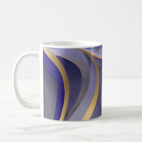 Abstract Seascape Fractured Waves 07 Coffee Mug