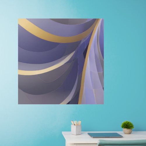 Abstract Seascape Fractured Waves 07 Wall Decal