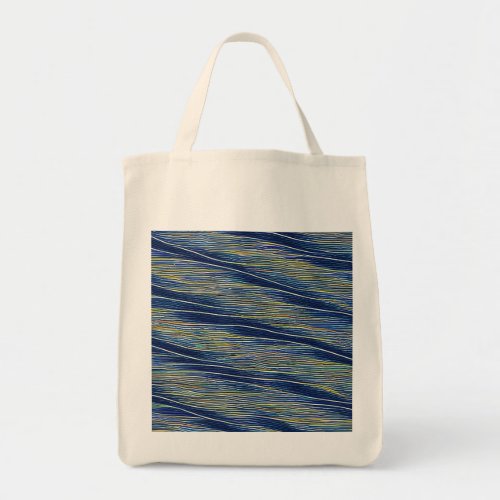 Abstract Seascape Fractured Waves 08 Tote Bag