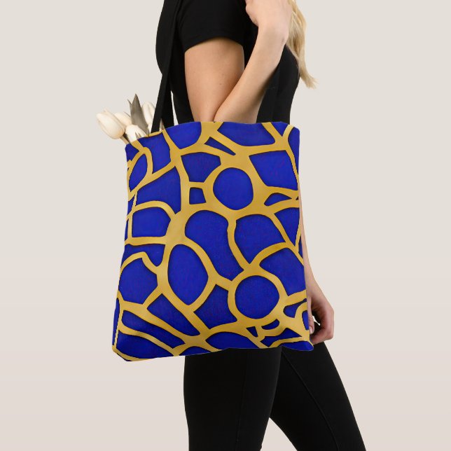 Abstract Seascape Fractured Waves 11 Tote Bag (Close Up)