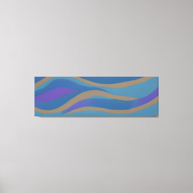 Abstract Seascape Fractured Waves 12 Canvas Print (Front)