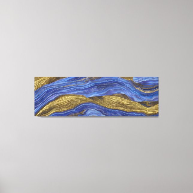 Abstract Seascape Fractured Waves 14 Canvas Print (Front)