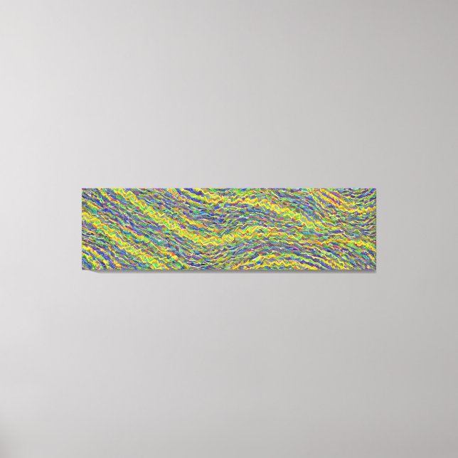 Abstract Seascape Fractured Waves 16 Canvas Print (Front)