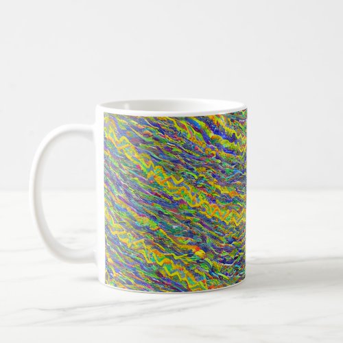 Abstract Seascape Fractured Waves 16 Coffee Mug