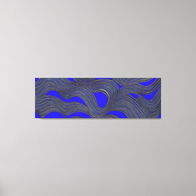 Abstract Seascape Fractured Waves 18 Canvas Print (Front)