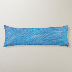 Abstract Seascape Fractured Waves 21 Body Pillow