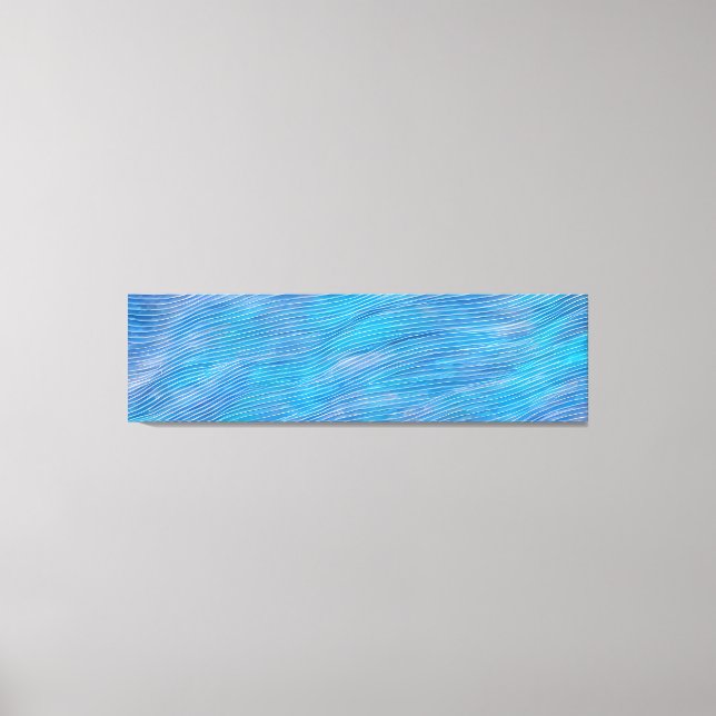 Abstract Seascape Fractured Waves 21  Canvas Print (Front)