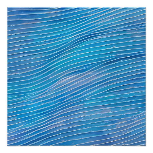 Abstract Seascape Fractured Waves 21  Poster