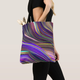 Abstract Seascape Fractured Waves 24 Tote Bag