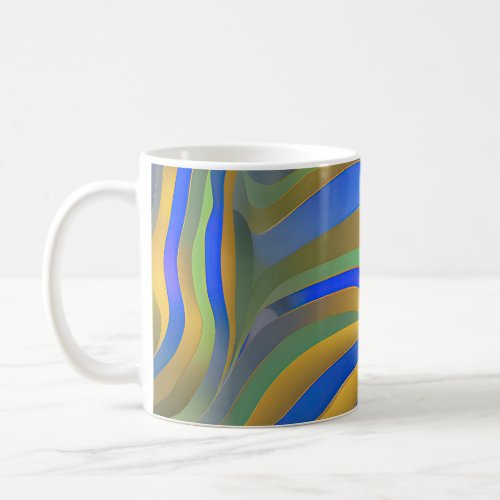 Abstract Seascape Fractured Waves 25 Coffee Mug