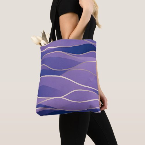 Abstract Seascape Fractured Waves 26 Tote Bag