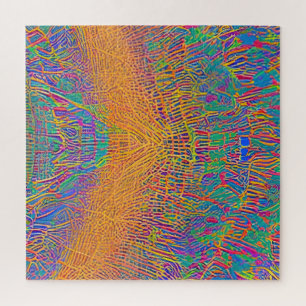 Abstract Seascape Fractured Waves 27 Jigsaw Puzzle