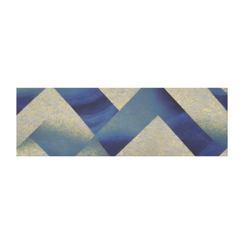 Abstract Seascape Fractured Zig Zag Waves 09 Canvas Print