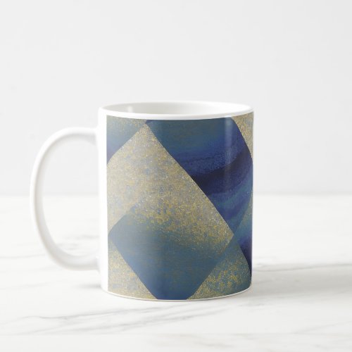 Abstract Seascape Fractured Zig Zag Waves 09 Coffee Mug