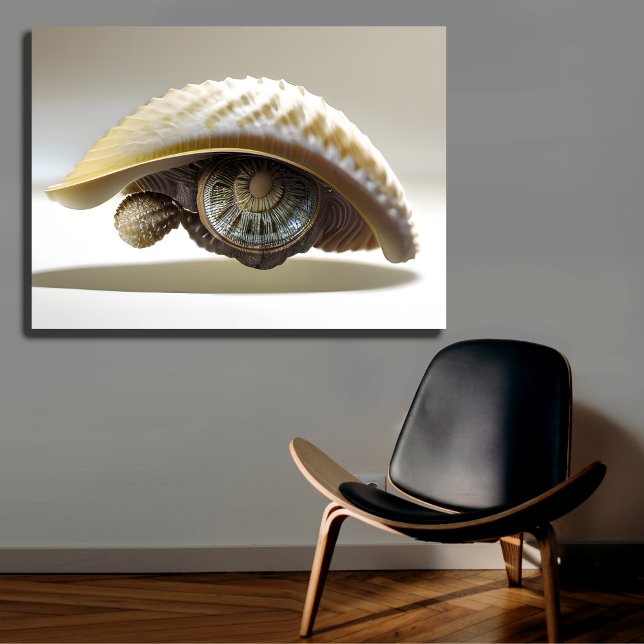 Abstract Seashell Eye Wall Art Decor (Creator Uploaded)