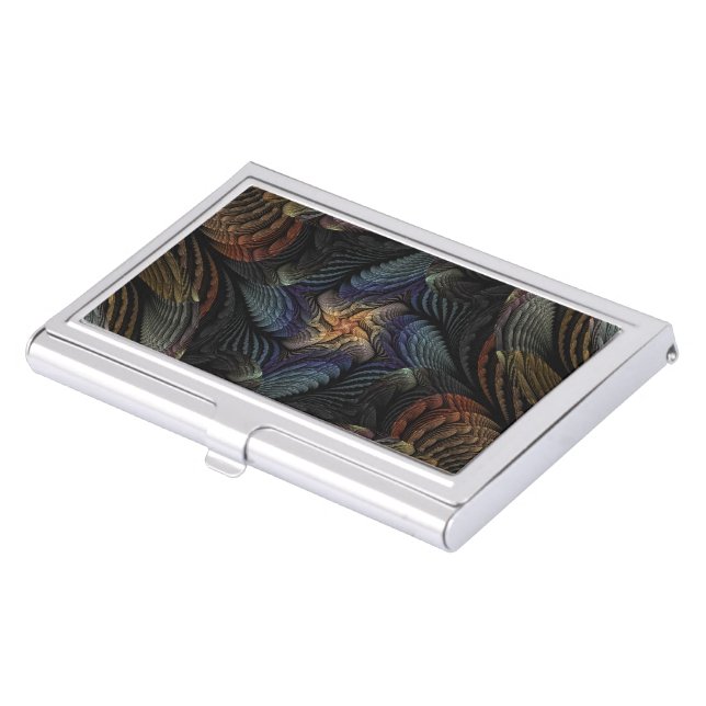 Abstract Seashells Business Card Case (Front)