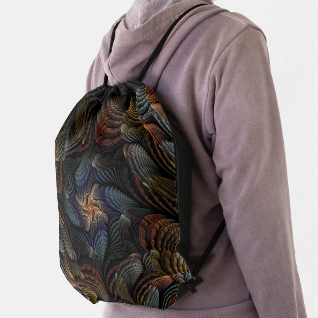 Abstract Seashells Drawstring Bag (Insitu)