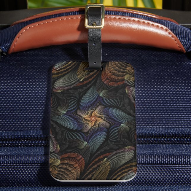 Abstract Seashells Luggage Tag (Front Insitu 2)