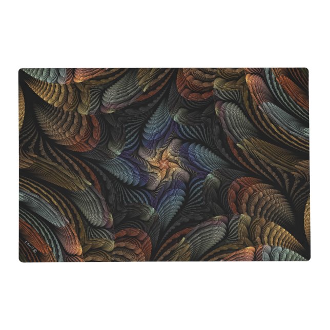 Abstract Seashells Placemat (Front)