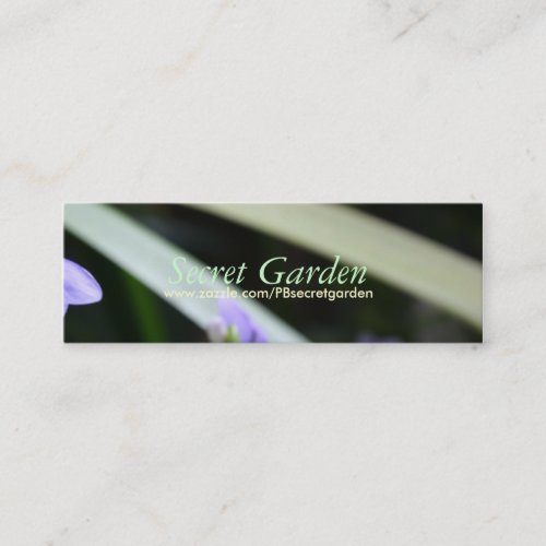 Abstract Secret Garden _ Floral Photography Mini Business Card