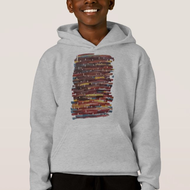 Abstract Sepia Hoodie (Front)