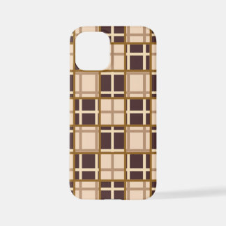 Abstract Shades of Brown iPhone 12 Mini Case