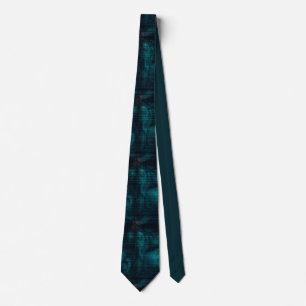Abstract Shades of Dark Teal Neck Tie